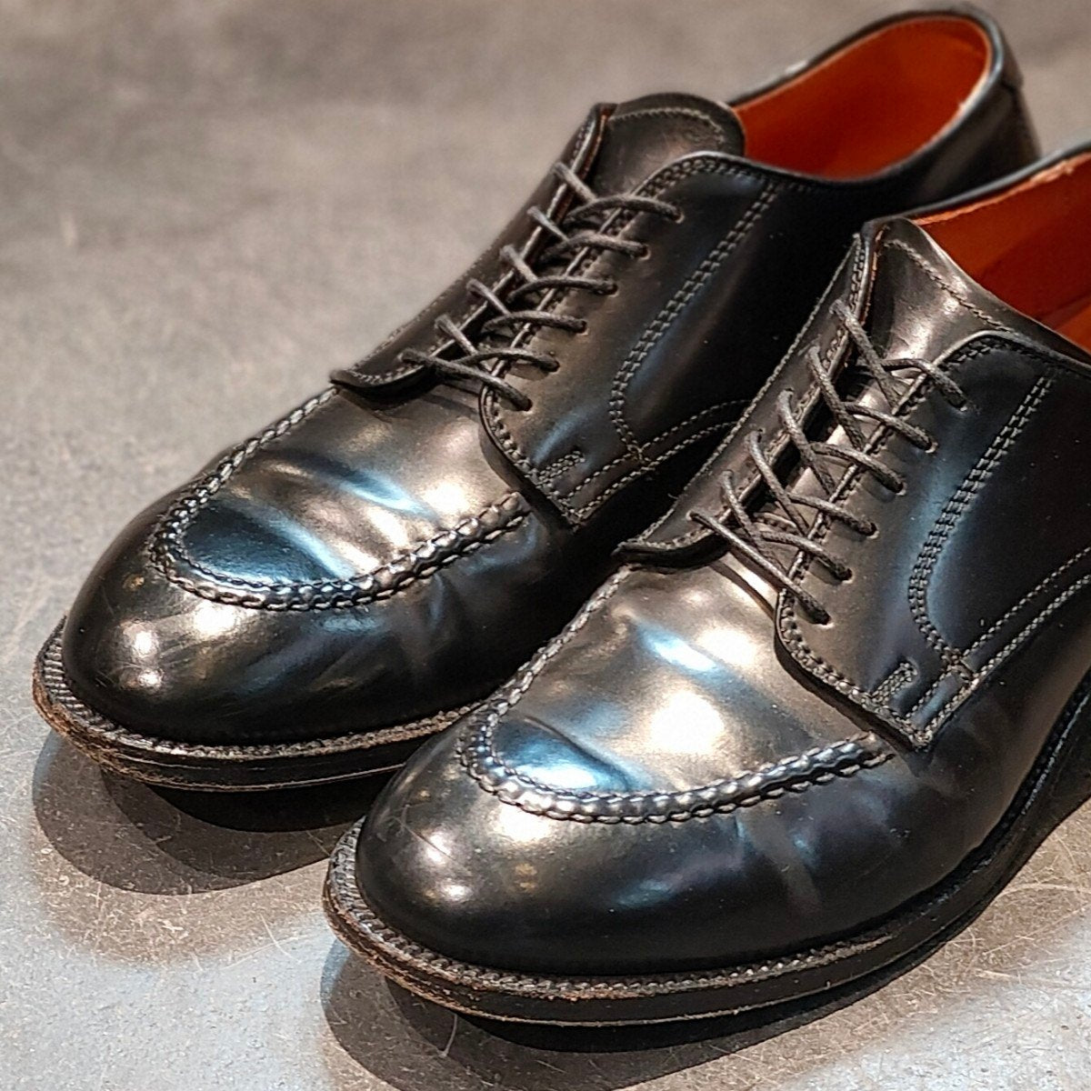 美品 【ALDEN】オールデン 54039 モックトゥ コードバン ブラック サイズUS8D モディファイドラスト