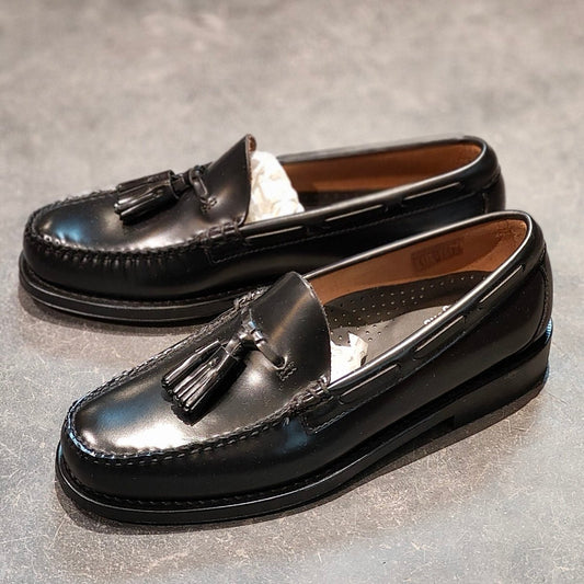 新品未使用 【G.H.Bass&Co. 】 ジーエイチバス 11015H ラーキン タッセルローファー ハイシャインレザー ブラック サイズ US6.5 定価¥39,600-