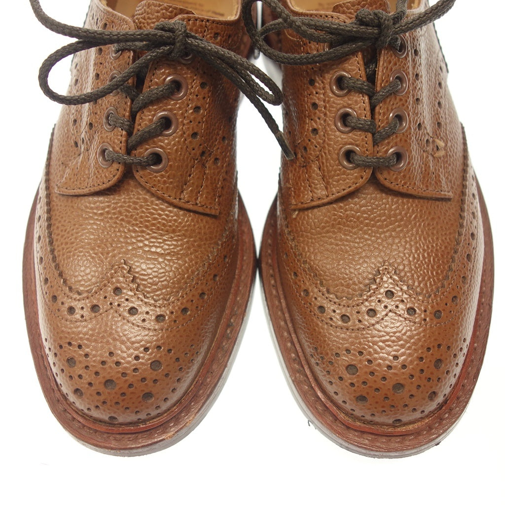 【Tricker’s】トリッカーズ バートン 5633 フルブローグ グレインレザー ブラウン UK6 BOURTON