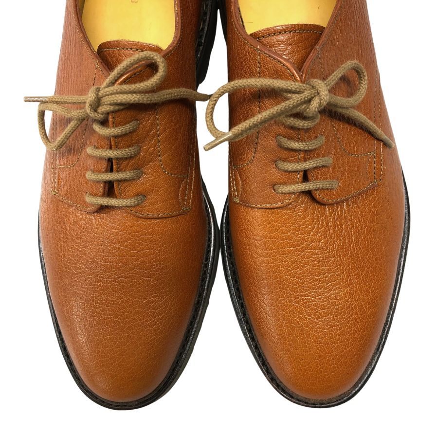 新品未使用 Sスタンプ【JOHN LOBB】ジョンロブ オスロ コテージライン プレーントゥ バッファローレザー ブラウン サイズUK6.5