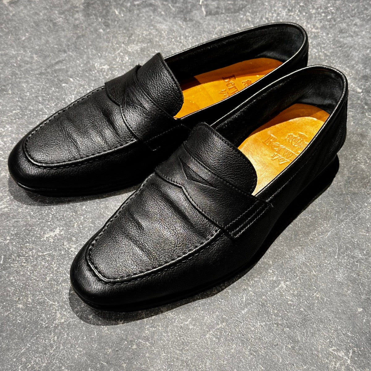 Berwick】バーウィック 5105 ローファー グレインレザー ブラック