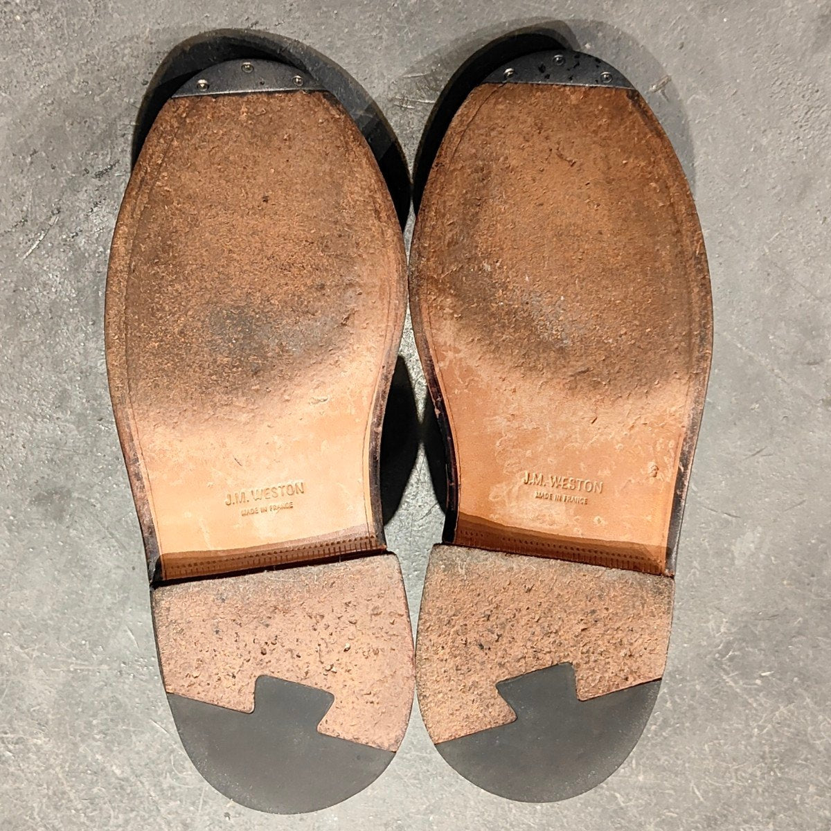 極美品-【J.M.WESTON】ジェイエムウエストン 677 ハントダービー Uチップ ロシアンカーフ タンブラウン サイズ UK6.5D 32ラスト 参考定価¥473,000-