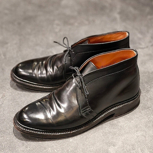 美品【ALDEN】オールデン チャッカブーツ 1340 コードバン ブラック サイズUS9E バリーラスト 参考定価¥225,500-