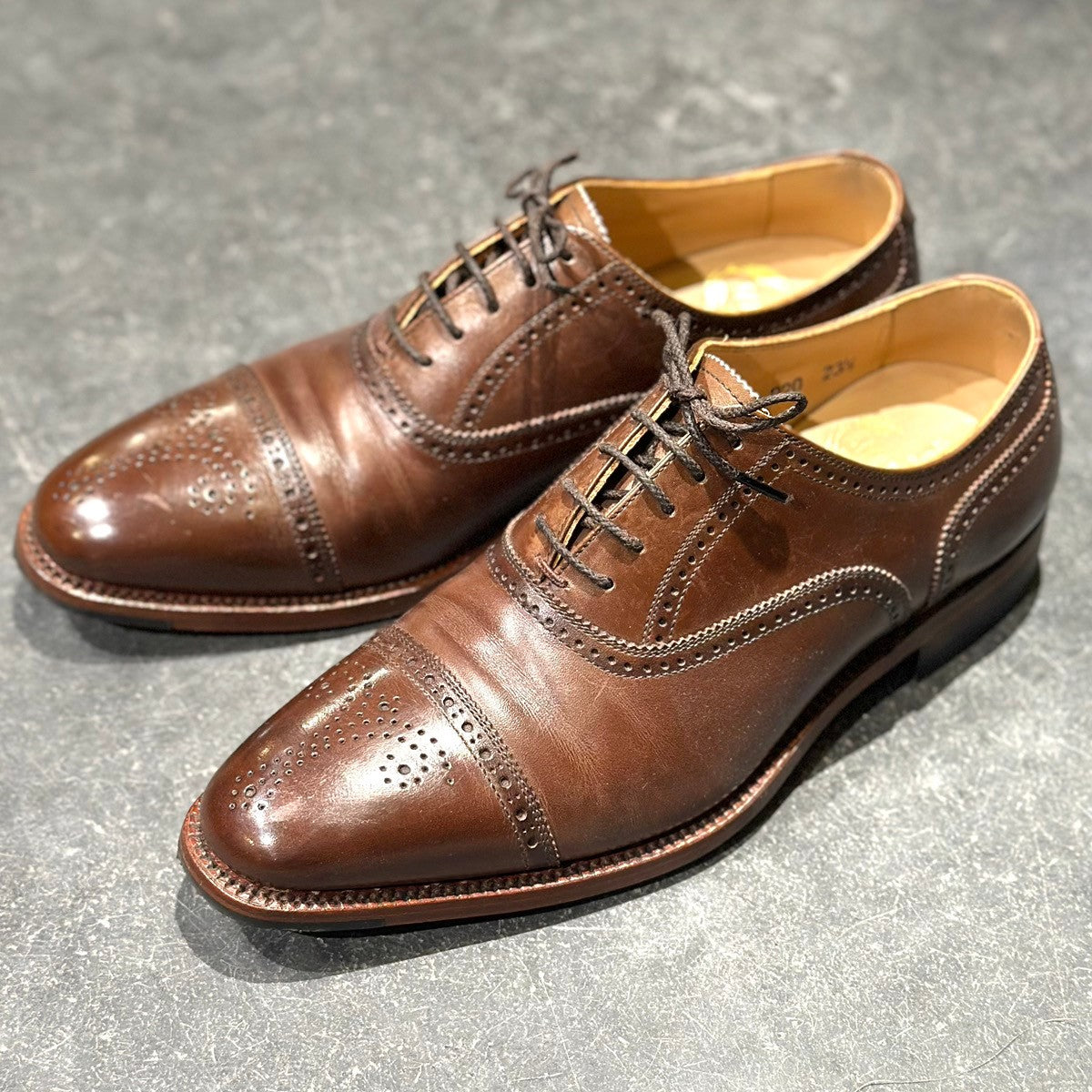 使用数回【SCOTCH GRAIN】スコッチグレイン 920 オデッサ カーフ ブラウン サイズ23.5cm