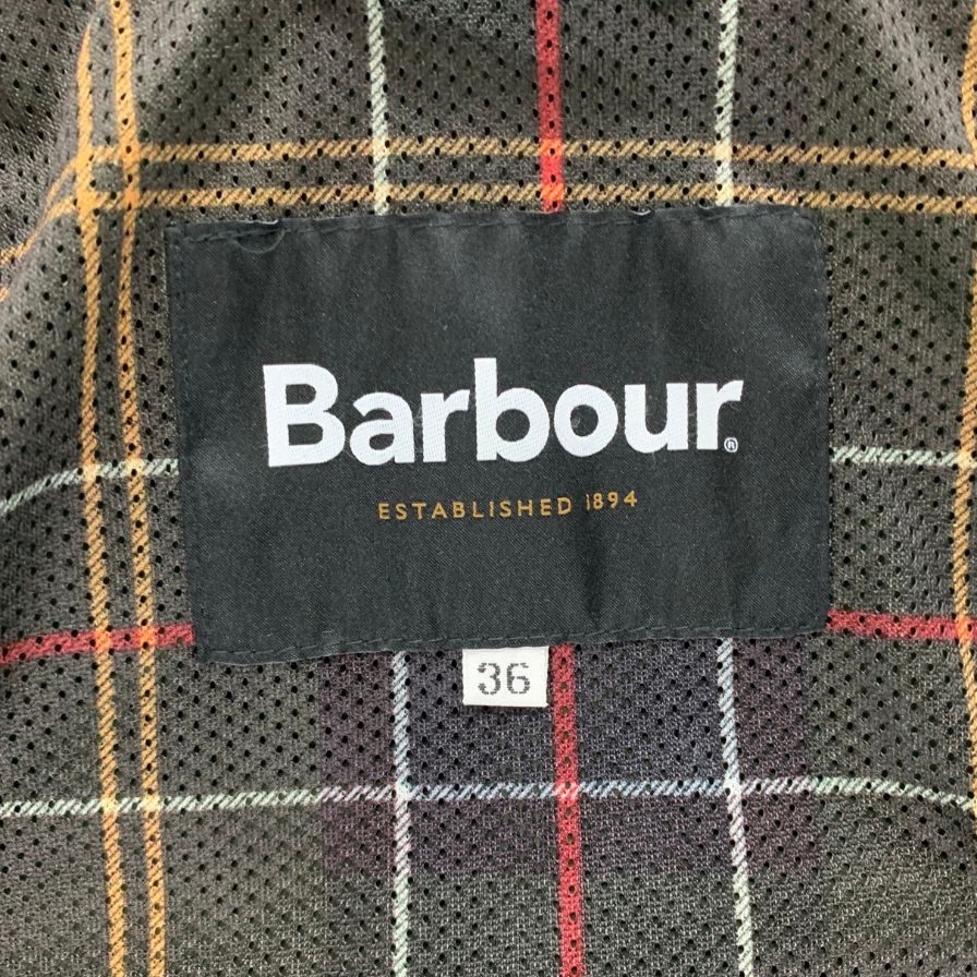 【Barbour】バブアー ナイロンジャケット ノンワックス 231MCAS046 サイズ36 カーキ