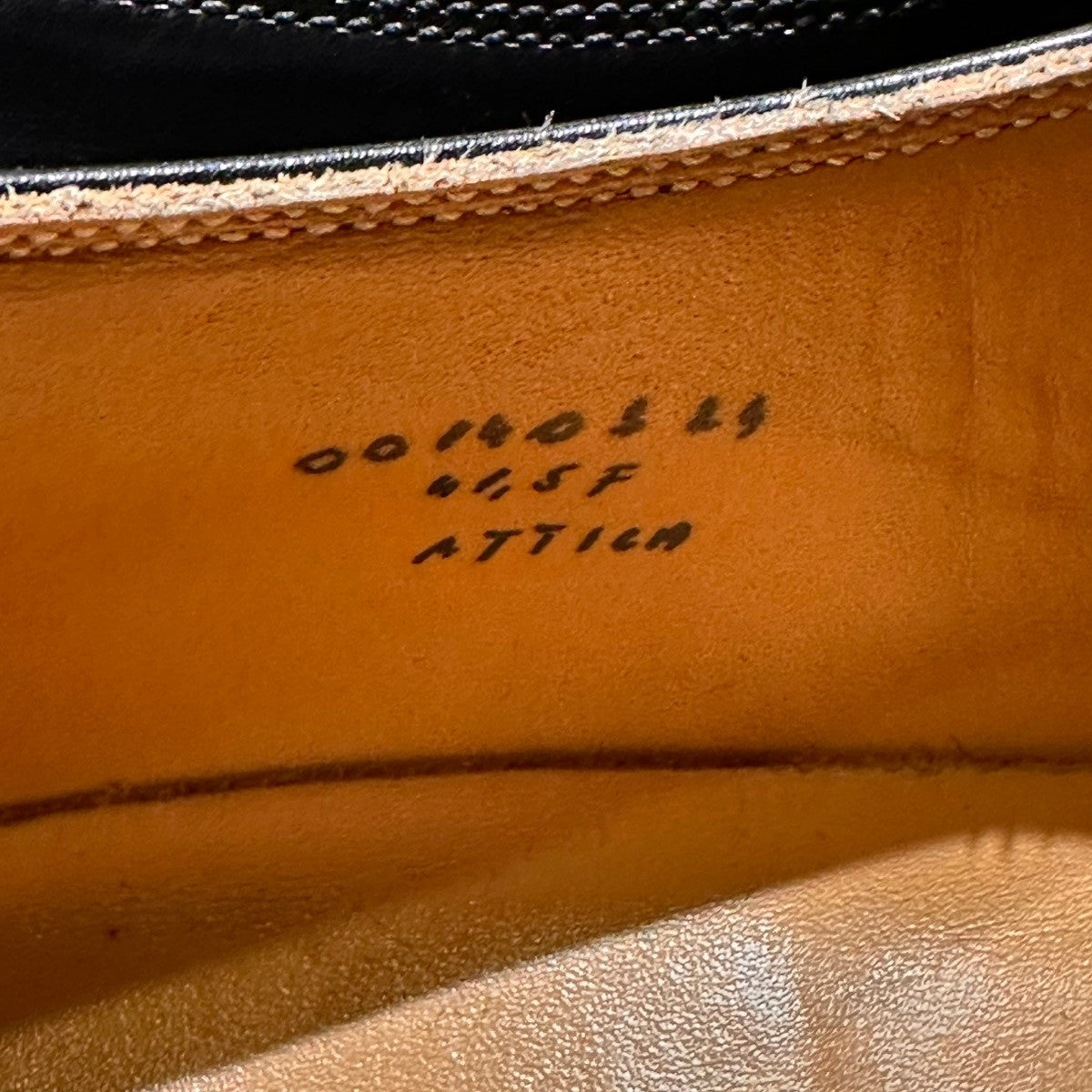 【VASS】ヴァーシュ ATTILA ストレートチップ カーフ ブラック サイズ41.5 Fラスト