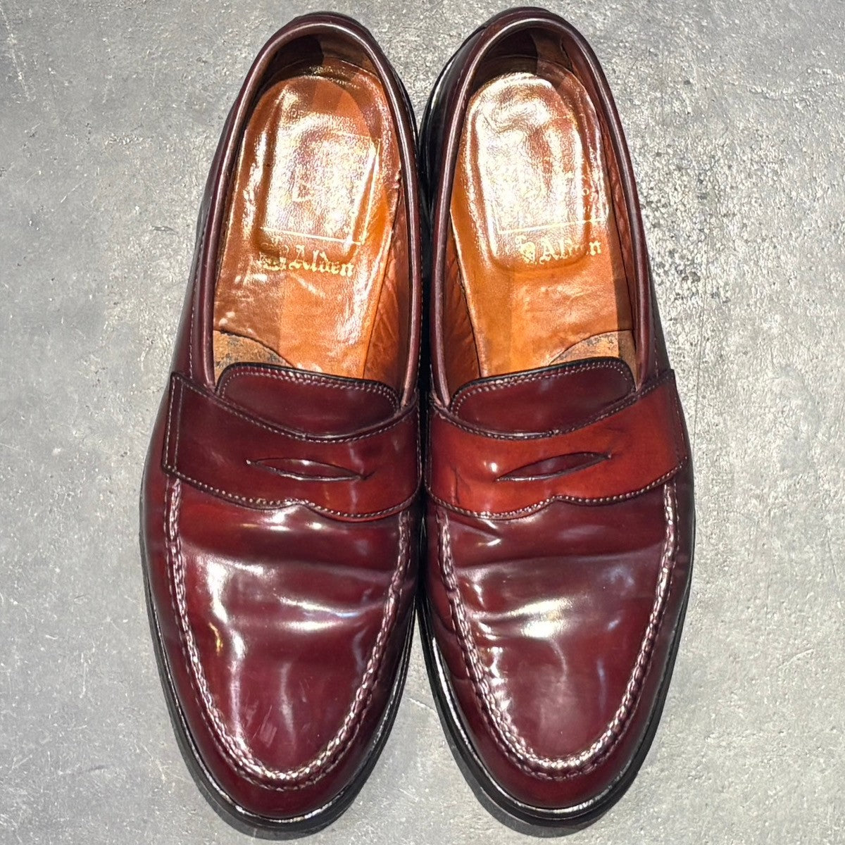 【ALDEN】オールデン ペニーローファー 99161 ビームスプラス別注 コードバン ダークバーガンディ  サイズUS10.5D バンラスト
