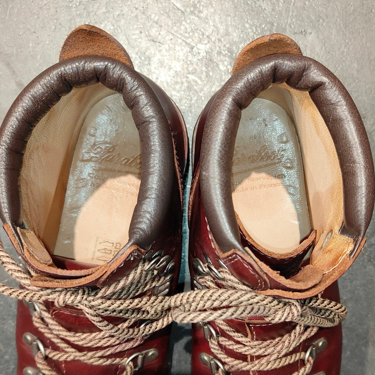 【Paraboot】パラブーツ アヴォリアーズ トレッキングブーツ カーフ バーガンディ サイズ UK6.5