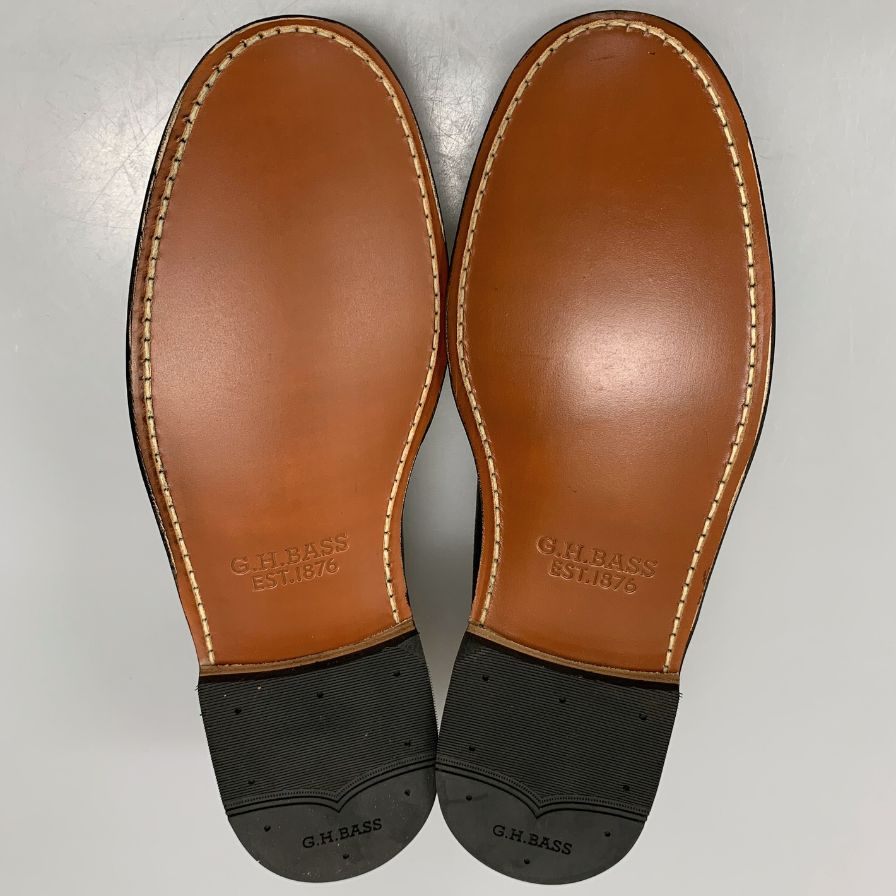【G.H.Bass&Co.】ジーエイチバス ローファー シボレザー ブラック(黒) サイズ 9.5 ラスト