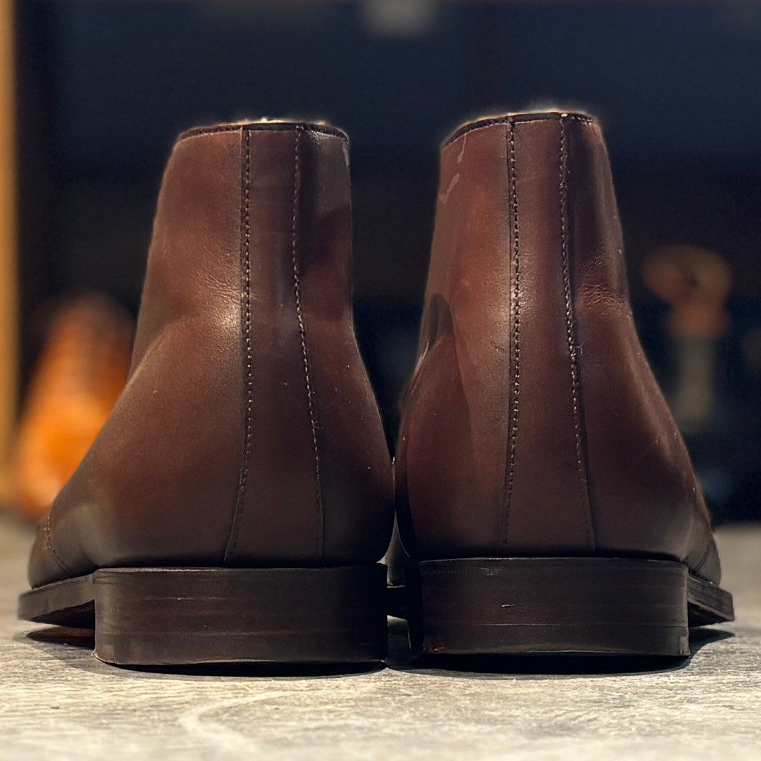 【CROCKETT&JONES】クロケット&ジョーンズ チャッカブーツ ウーバン カーフ ブラウン サイズUK8.5E