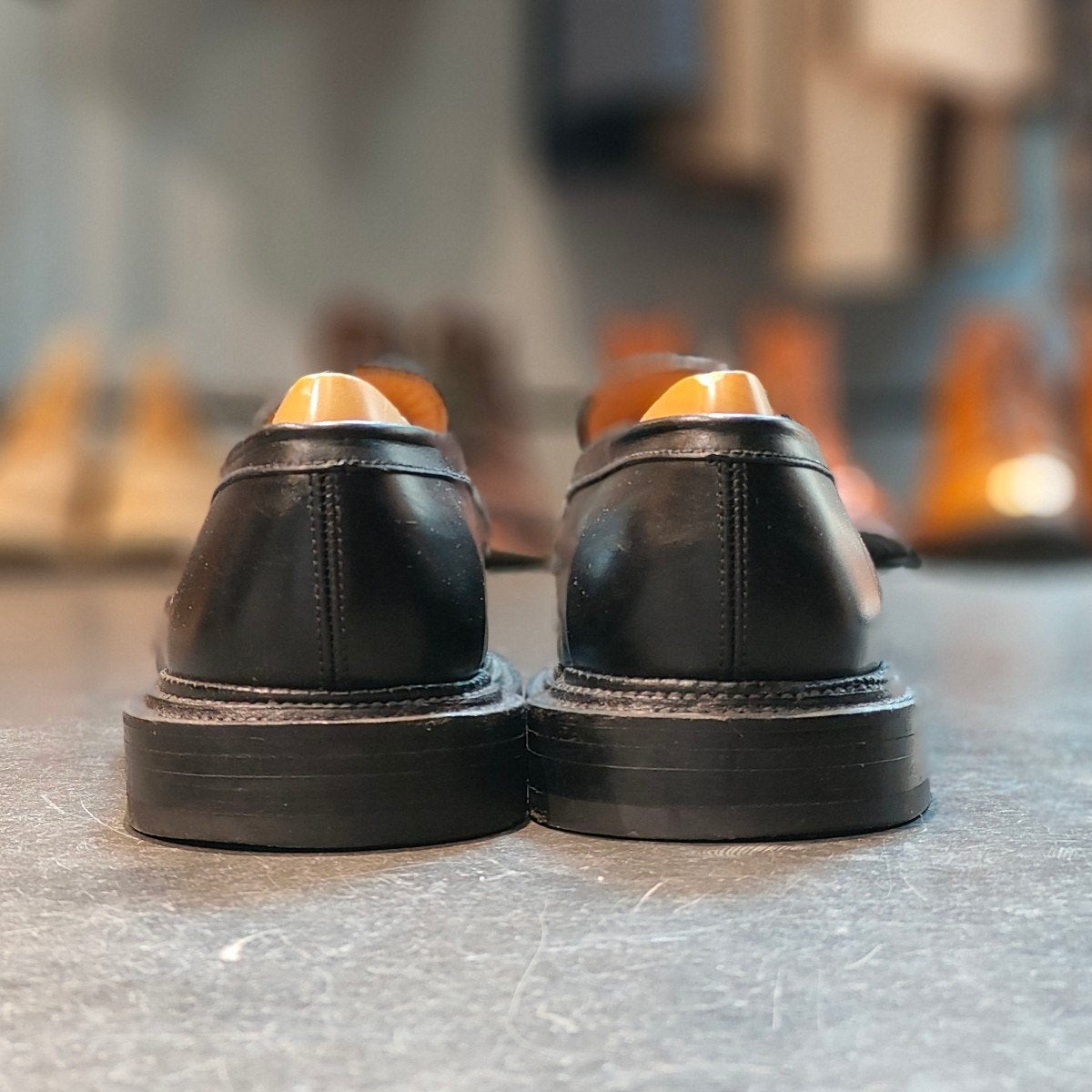 【J.M.WESTON】ジェイエムウエストン 385 トリプルソール ローファー ボックスカーフ ブラック サイズ UK6.5C 41ラスト 定価¥181,500-