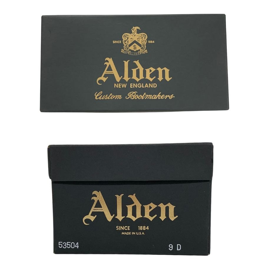 【ALDEN】オールデン 53504 ビジネスシューズ プレーン ブラウン(茶系) サイズ 9D ラスト