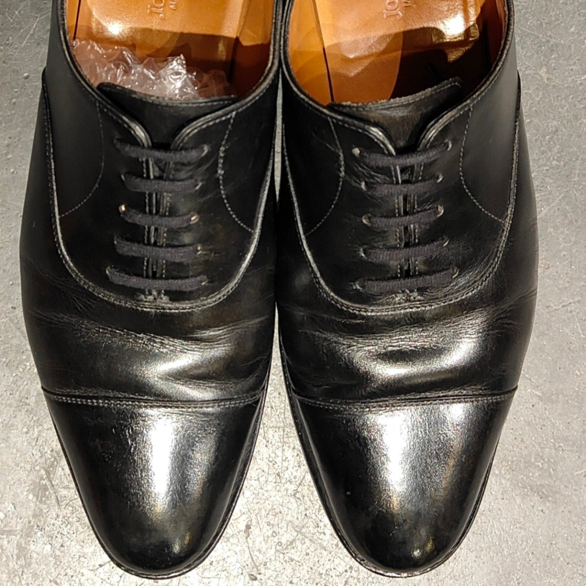 【JOHN LOBB】ジョンロブ シティ2 ストレートチップ カーフ ブラック サイズUK5.5E 7000ラスト参考定価¥228,800-
