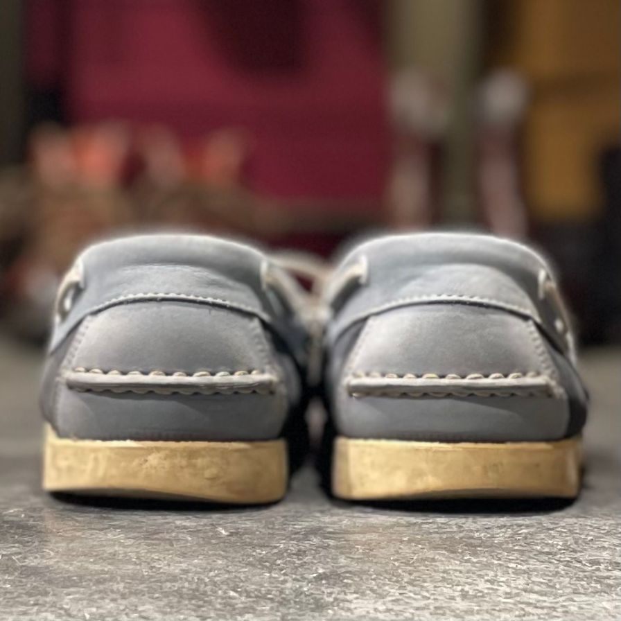 【PARABOOT】パラブーツ バース デッキシューズ ヌバック ブルー ネイビー サイズ UK8.5