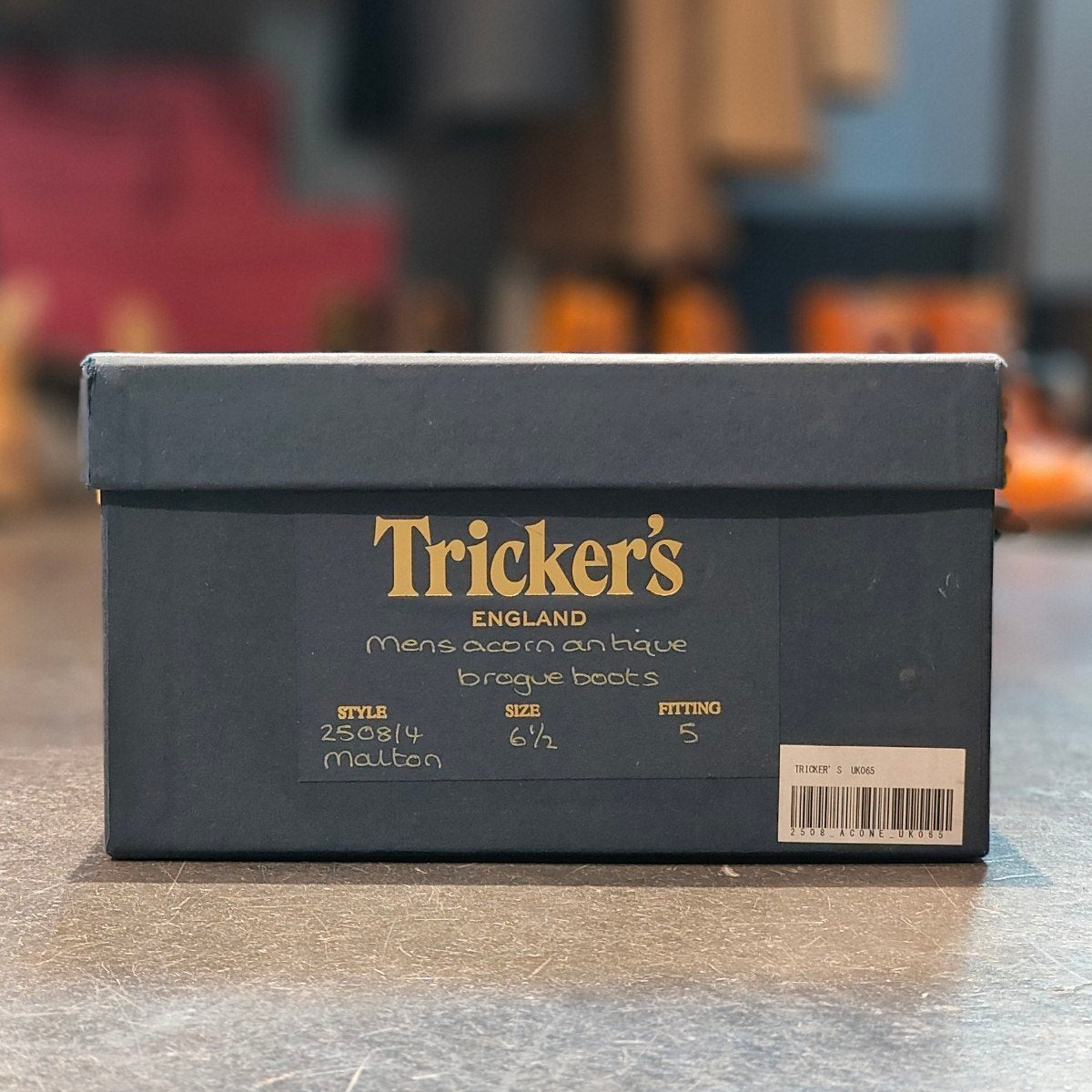 使用数回 【Tricker’s】トリッカーズ モールトン ブーツ カーフ エイコン サイズ UK6.5 参考定価¥132,000-