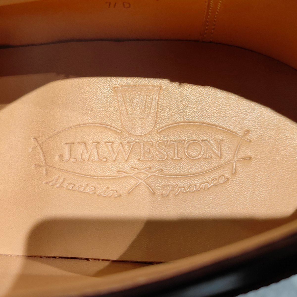 希少 新品未使用 【J.M.WESTON】ジェイエムウエストン 641 ゴルフ Uチップ コードバン コニャック サイズ UK7.5D 31ラスト