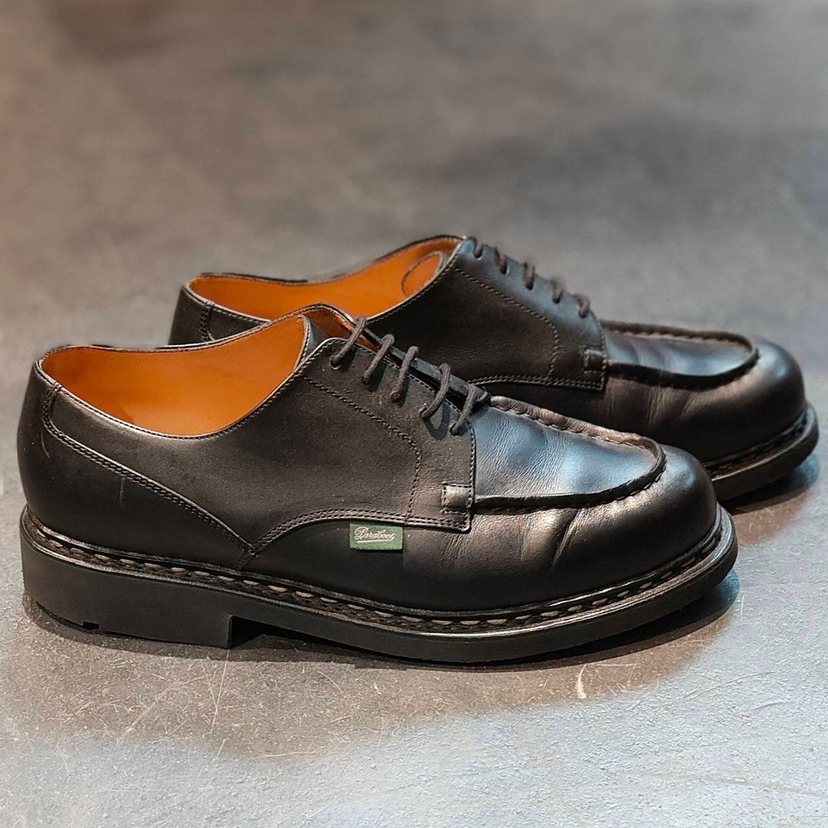 【Paraboot】パラブーツ シャンボード Uチップ カーフ ブラック サイズUK9 定価¥96,800-
