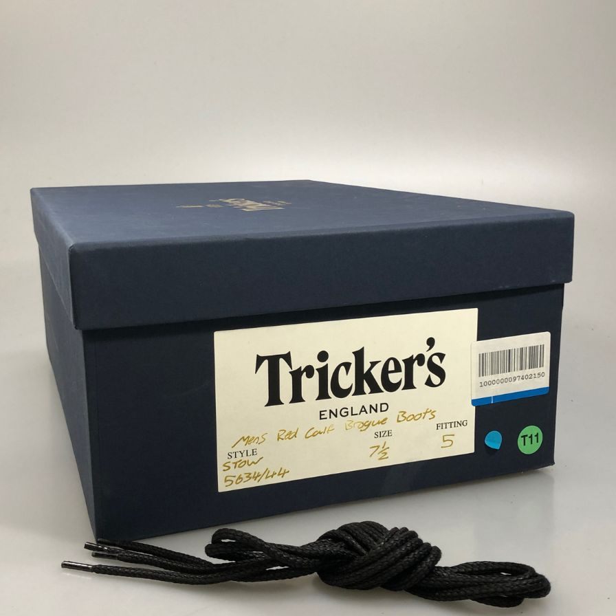【オンライン限定】【Tricker’s】トリッカーズ ストウ 5634 ウィングチップ メンズ サイズ 7ハーフ レッド