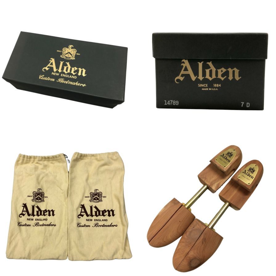 【Alden】オールデン 14789 チャッカブーツ コードバン ブラック サイズ US7D