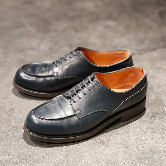 【J.M.WESTON】ジェイエムウエストン 641 ゴルフ Uチップ ブルーボックスカーフ サイズ UK6D 31ラスト 参考定価¥176,000-