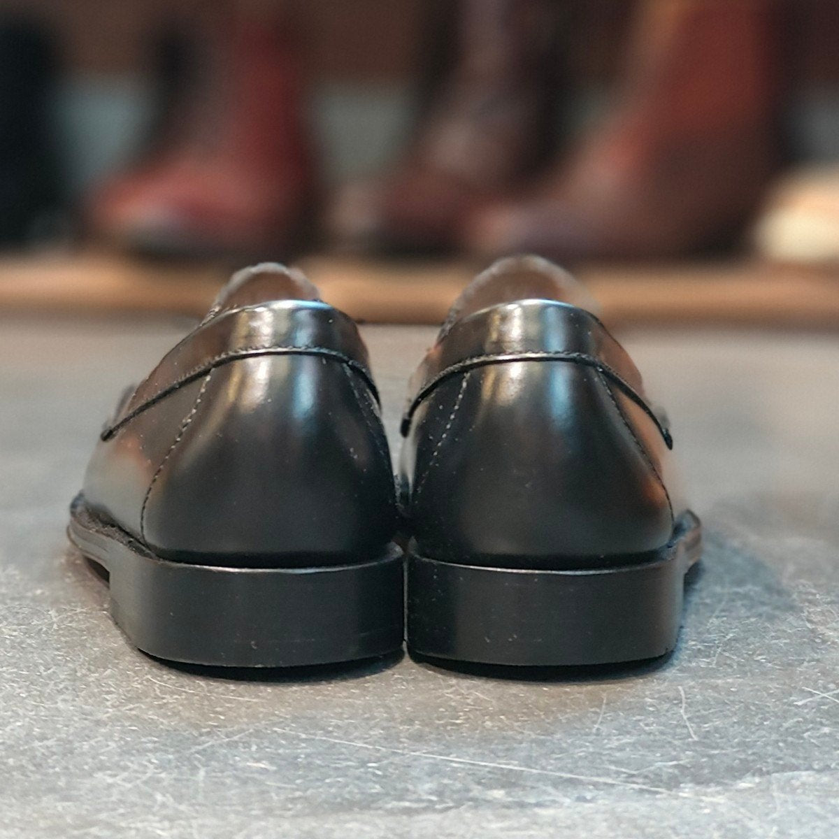 新品未使用 【G.H.Bass&Co.】ジーエイチバス 11035H ローガン ローファー カーフ ブラック サイズ US8 定価¥33,000-