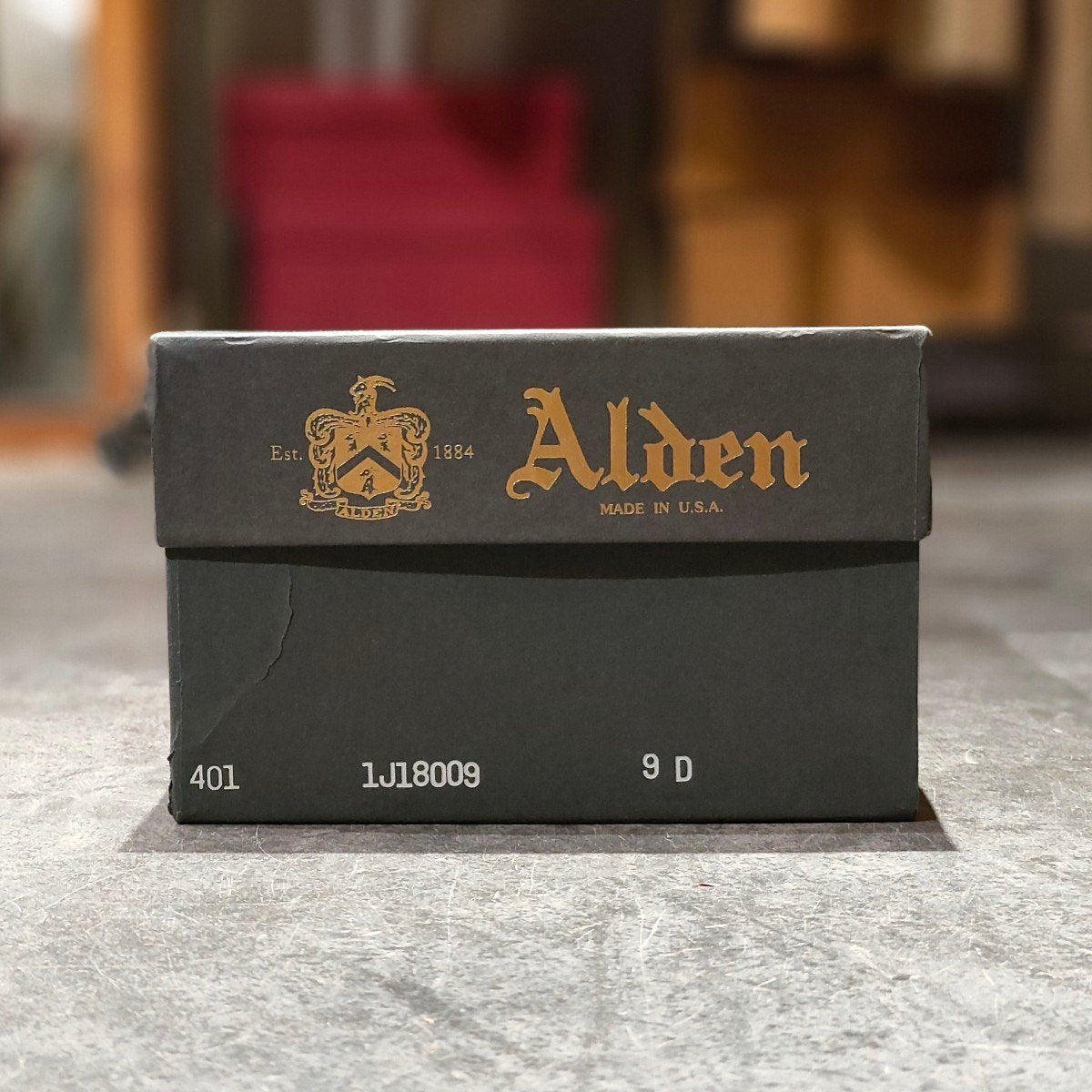 極美品【ALDEN】オールデン 401 インディーブーツ オースティンベンズカーフ ブラック サイズUS9D トゥルーバランスラスト