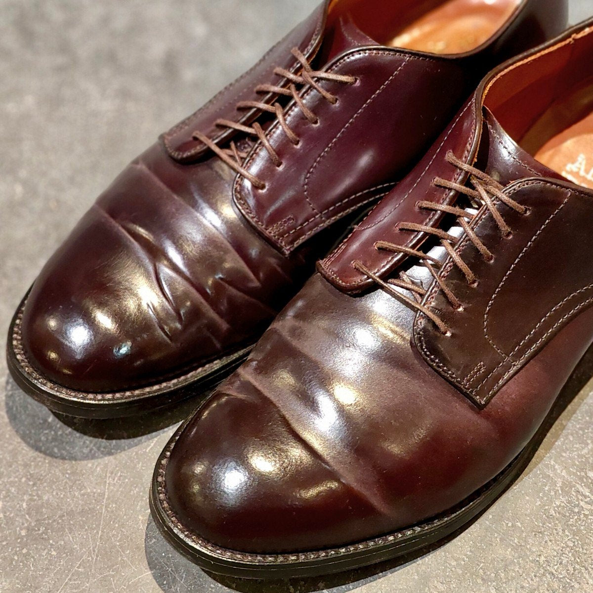 【ALDEN】オールデン 53501 プレーントゥ コードバン ダークバーガンディ サイズ US9D モディファイドラスト 定価 ¥217,800-