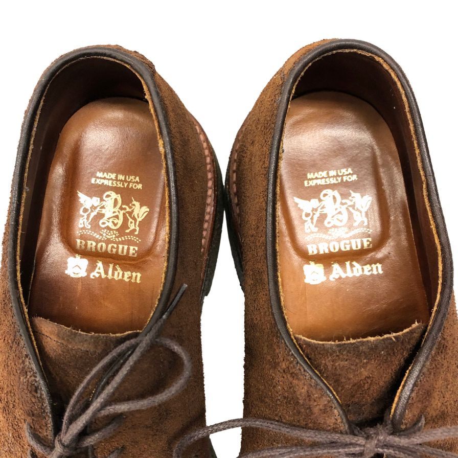 【ALDEN】オールデン D8628 ビジネスシューズ スエード ブラウン(茶系) サイズ 8 ラスト