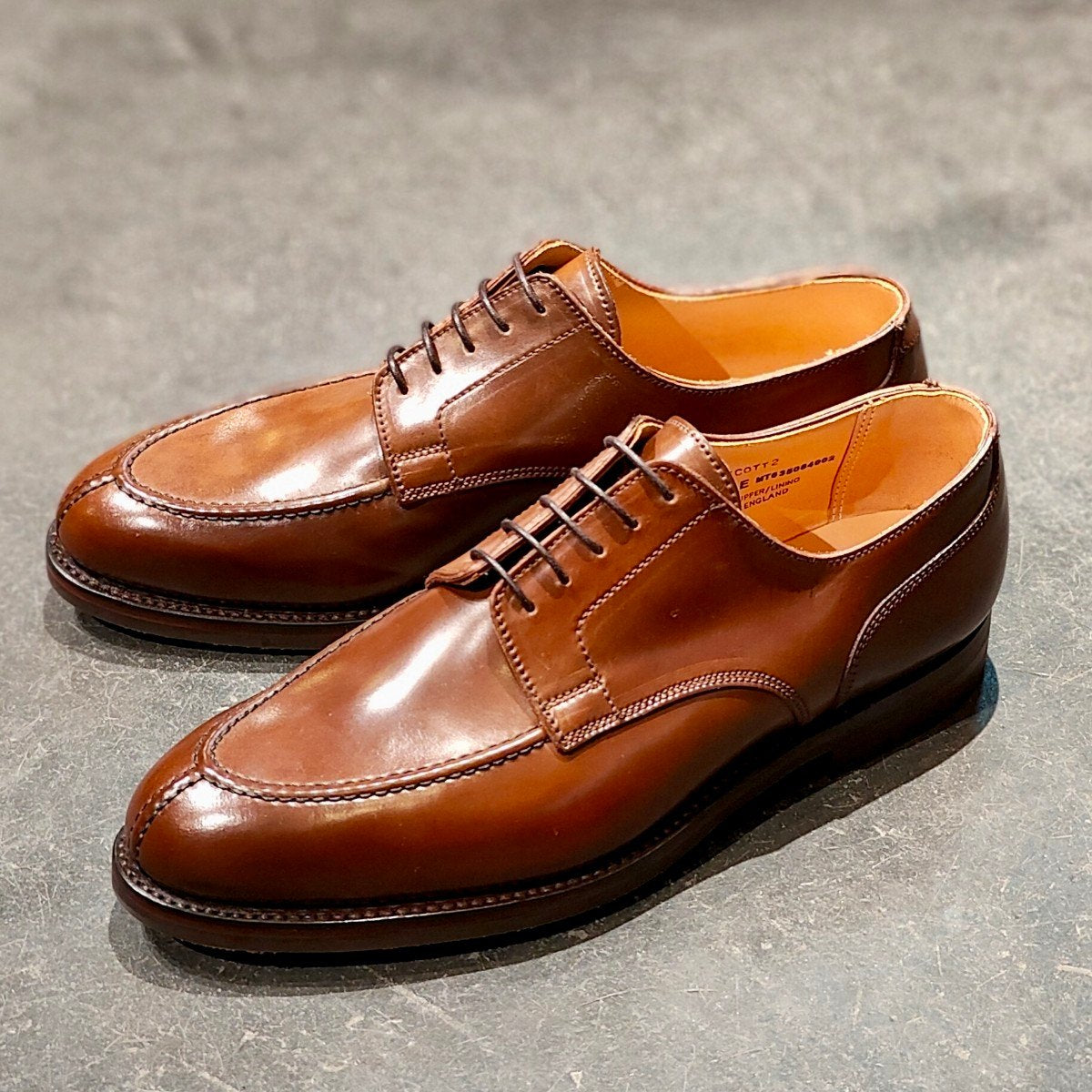 希少 新品未使用【CROCKETT&JONES】クロケット&ジョーンズ アスコット2 Uチップ コードバン ダークチェスナット サイズUK9E 375ラスト 参考定価¥242,000-