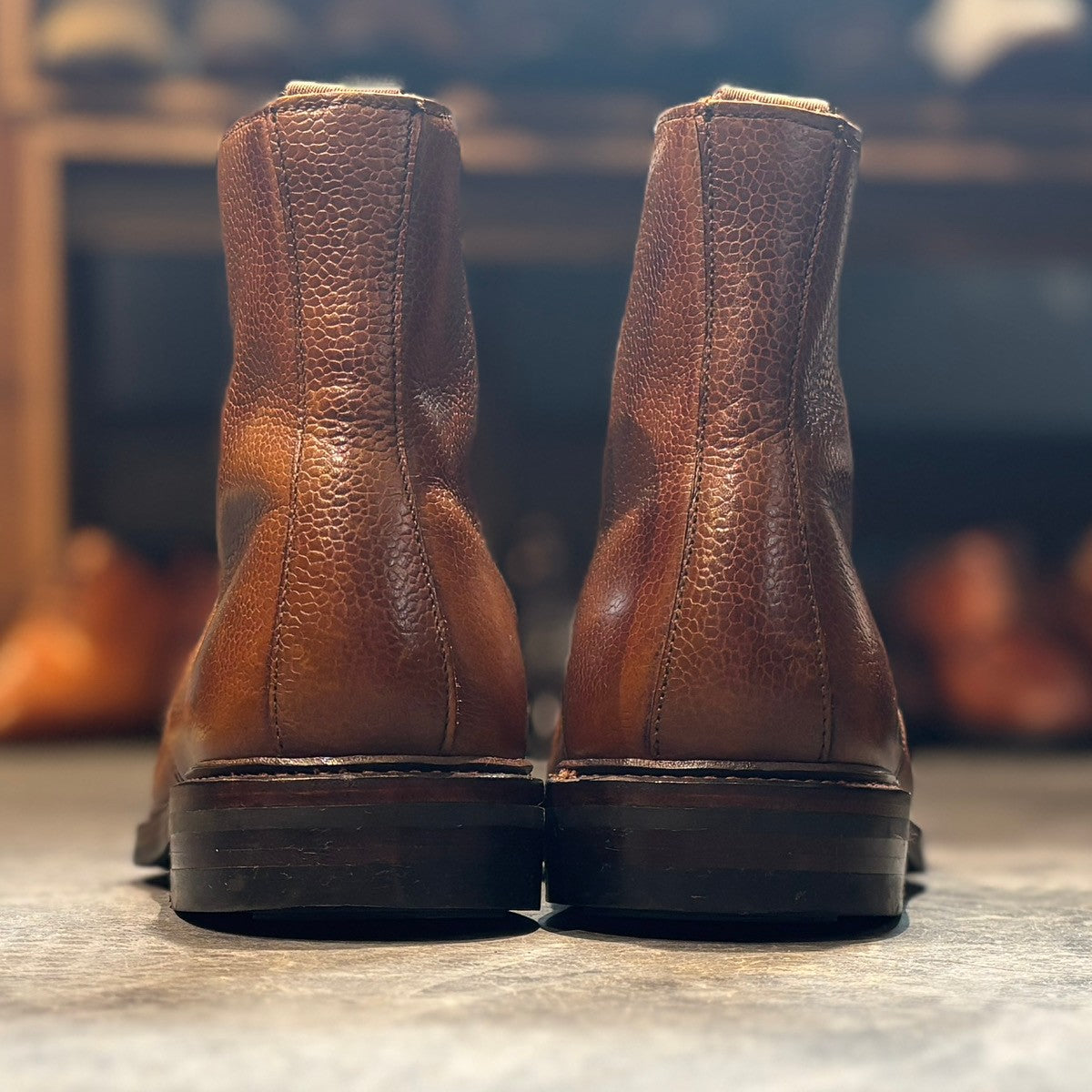 【CROCKETT&JONES】クロケット&ジョーンズ カントリーブーツ コニストン2 ブーツ グレインレザー ブラウン サイズUK6.5E 375ラスト