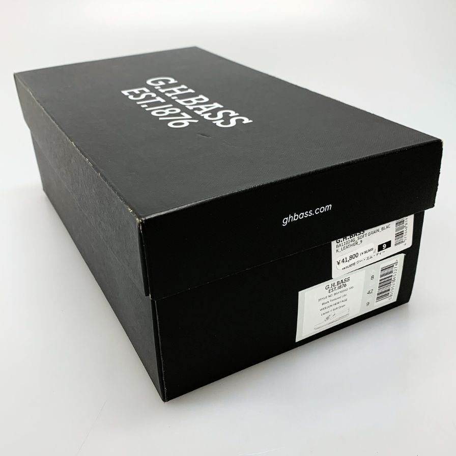 【G.H.Bass&Co.】ジーエイチバス  ローファー シボレザー ブラック(黒) サイズ 9 ラスト