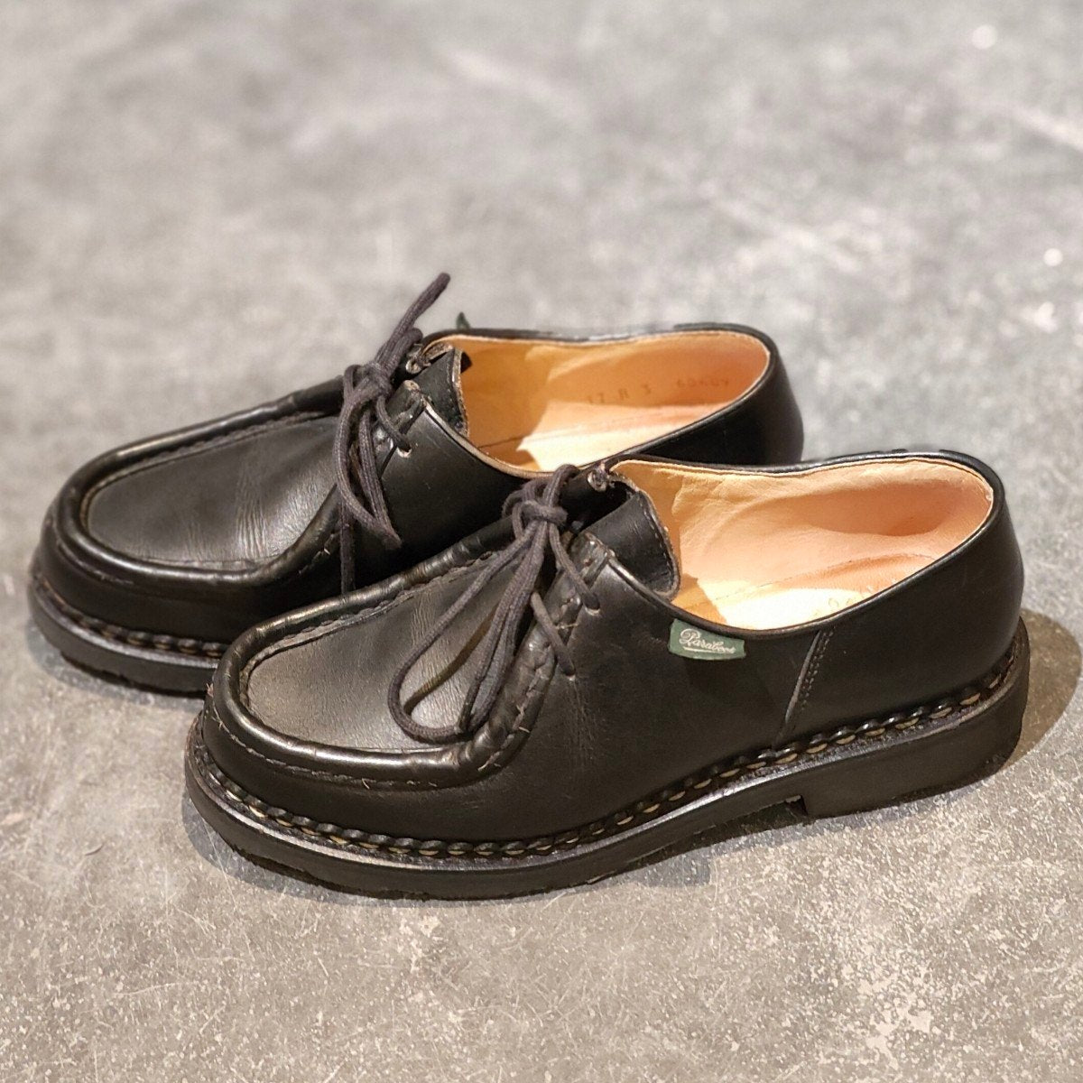 美品【Paraboot】パラブーツ ミカエル チロリアン リスレザー ブラック レディース サイズUK3