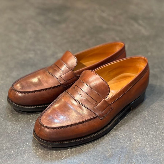 【J.M.WESTON】ジェイエムウエストン 180 シグニチャーローファー カーフ ブラウンサイズ UK5.5D 41ラスト