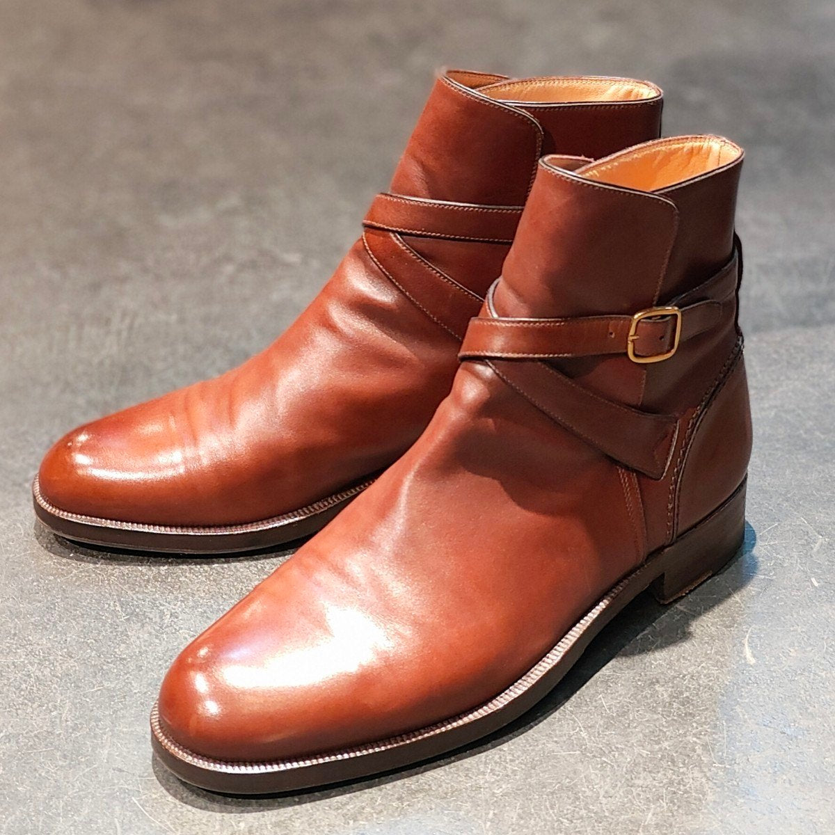 希少 極美品 【TANINO CRISCI】タニノクリスチー ジョッパーブーツ カーフ ブラウン サイズ UK8