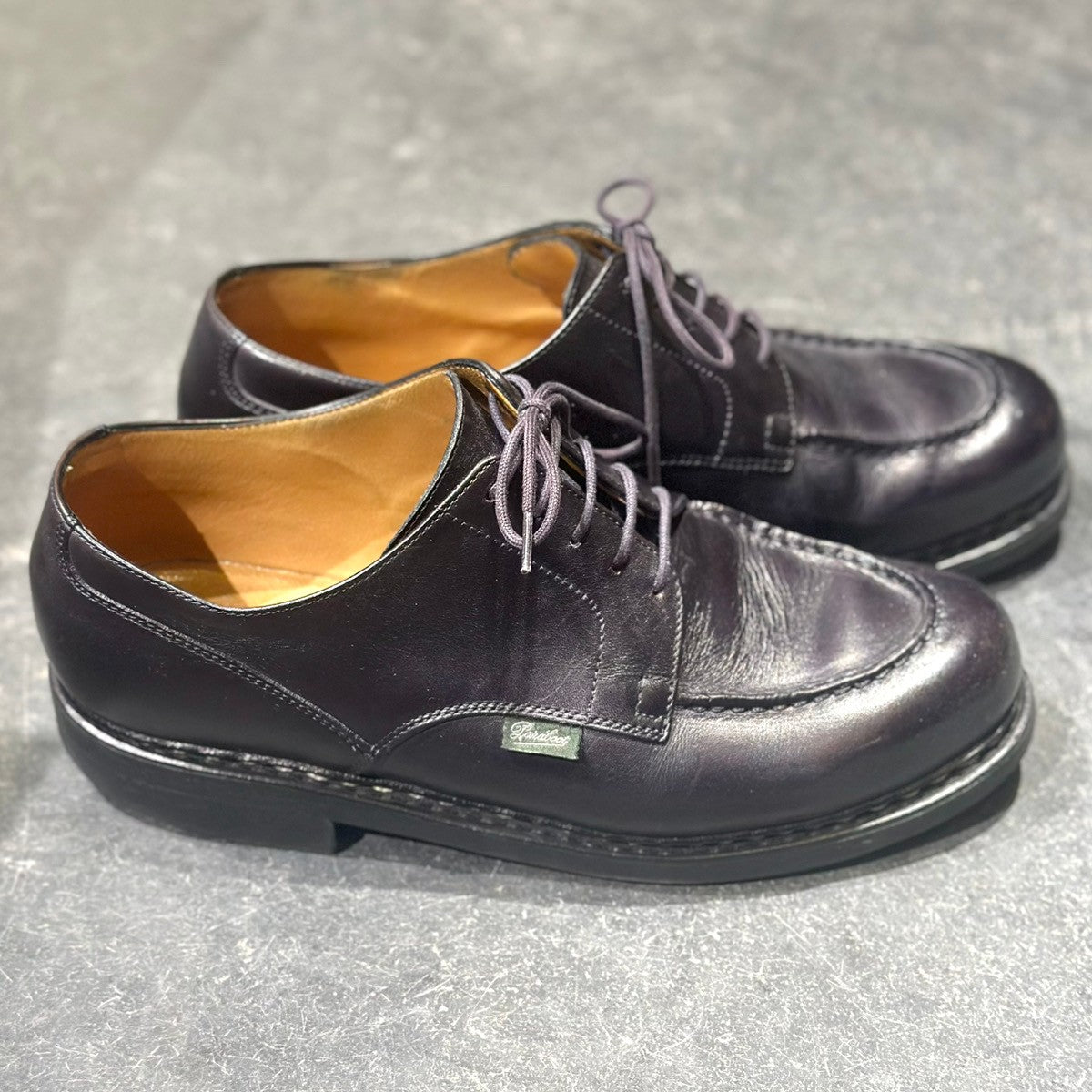 【Paraboot】パラブーツ シャンボード Uチップ カーフ ブラック メンズ サイズUK7 F283ラスト