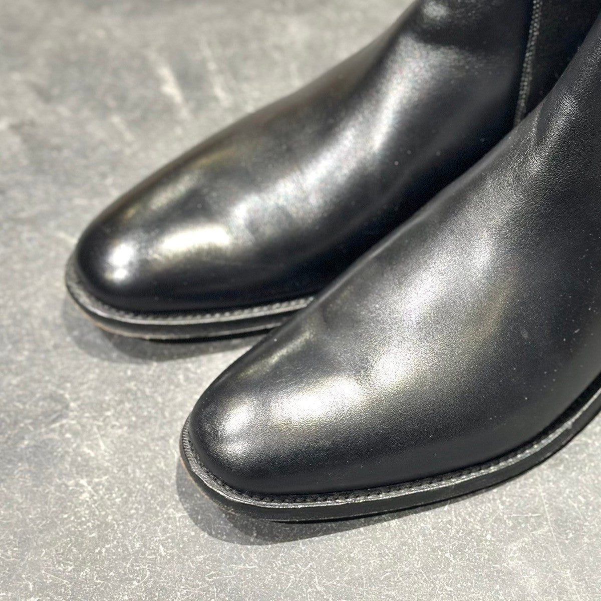 使用数回【Lloyd Footwear】ロイドフットウェア M7242 サイドゴアブーツ カーフ ブラック サイズUK8