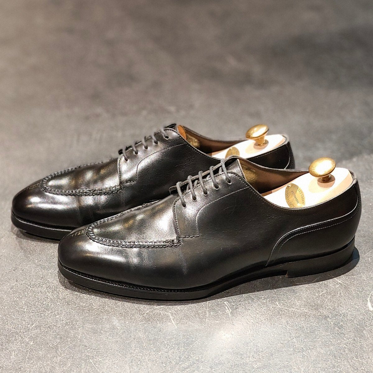 美品 【EDWARD GREEN】エドワードグリーン ドーバー Uチップ カーフ ブラック サイズ UK6.5D 606ラスト 定価¥273,900-