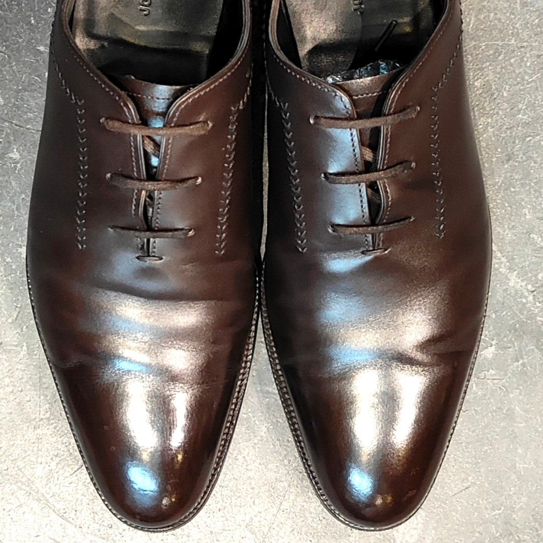 希少 極美品【JOHN LOBB】ジョンロブ ホルト HOLT 2019イヤーモデル ホールカット ダークブラウン サイズ UK7E 0118ラスト