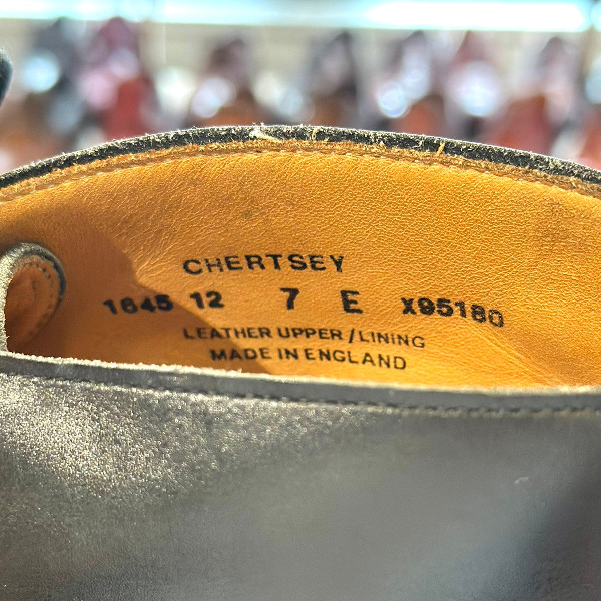 極美品【CROCKETT&JONES】クロケット&ジョーンズ チャートシー チャッカブーツ カーフ ブラック サイズUK7E 224ラスト