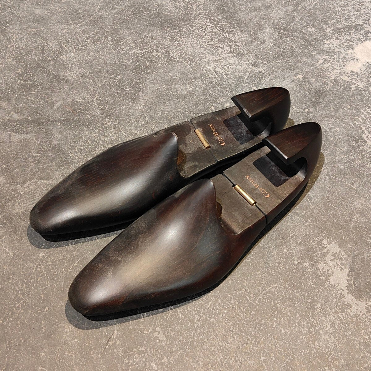 美品【Corthay】コルテ アルカ プレーントゥ ブラック カーフ サイズUS7.5
