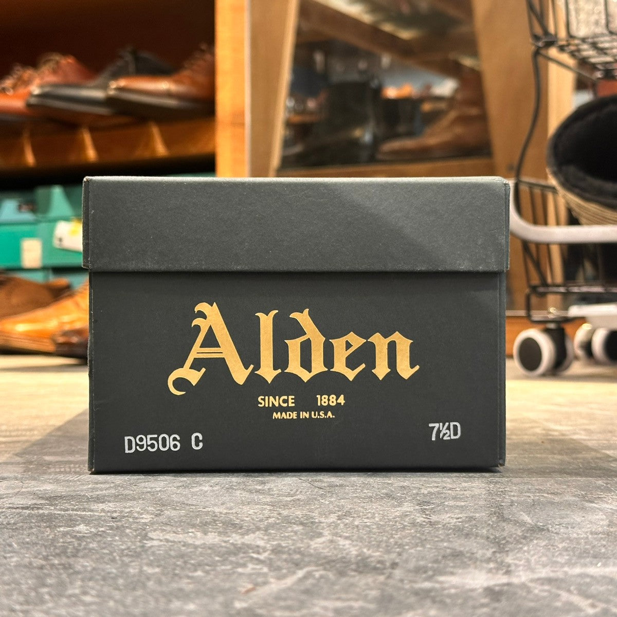 【ALDEN】オールデン D9506 BROGUE別注 マサムネブルーチャー コードバン フルブローグ ブラック サイズUS7.5D トレモントラスト