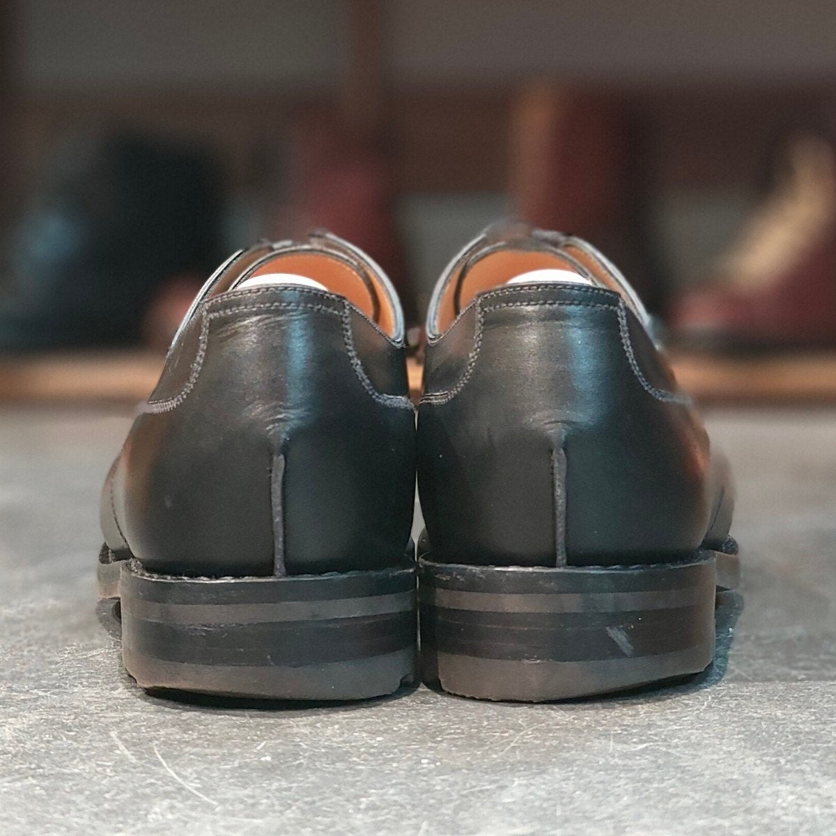 極美品 【J.M.WESTON】ジェイエムウエストン 641 ゴルフ Uチップ ボックスカーフ ブラック サイズ UK8E ラスト 定価¥168,300-