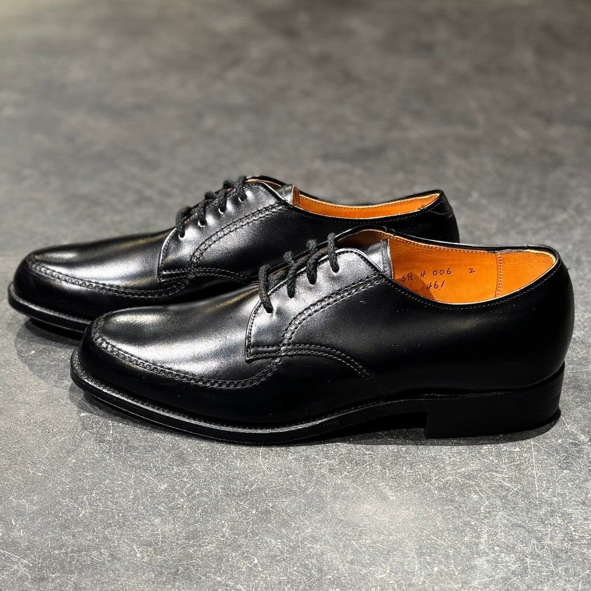 美品【ALDEN】オールデン 461 モックトゥ Uチップ 旧ロゴ カーフ ブラック サイズUS7D モディファイドラスト