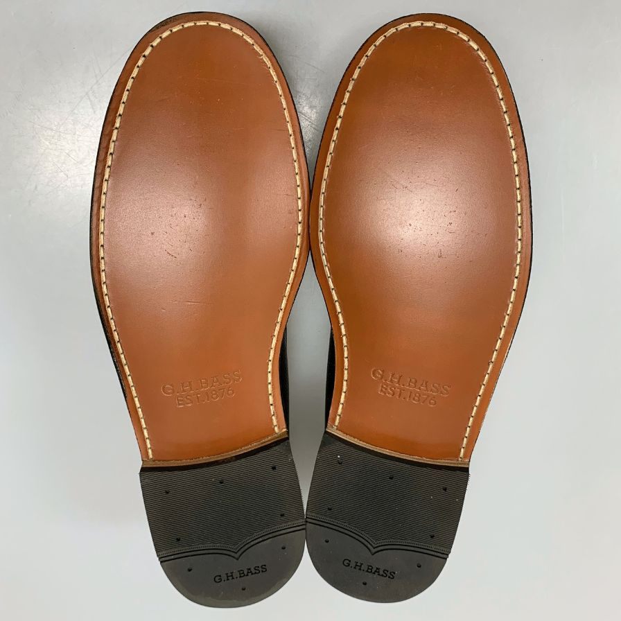 【G.H.Bass&Co.】ジーエイチバス ローファー シボレザー ブラック(黒) サイズ 10.5 ラスト