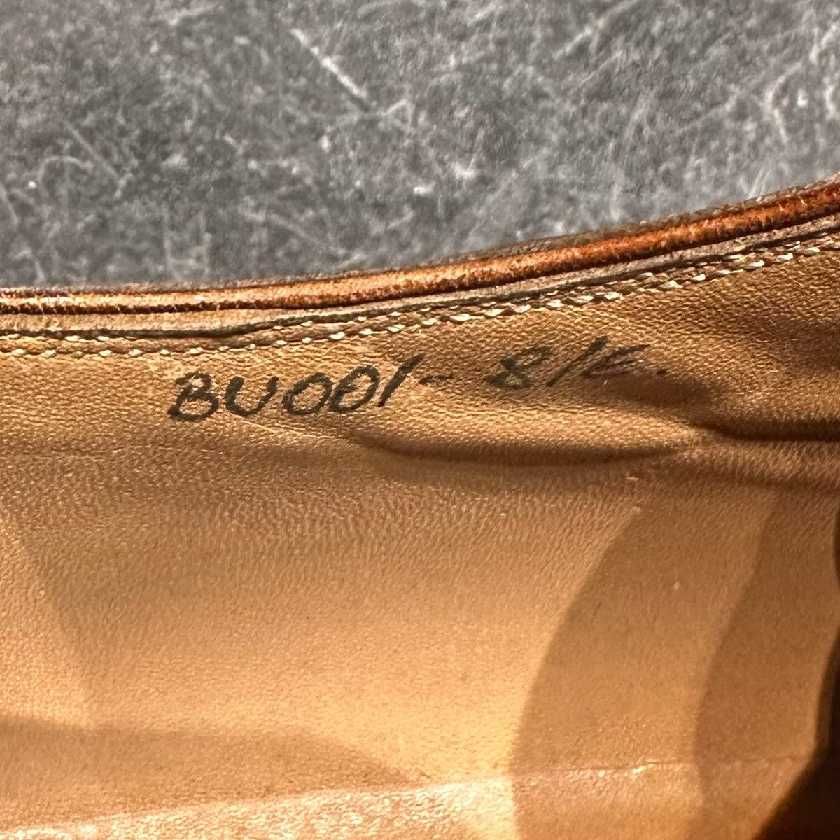 【BONORA】ボノーラ プレーントゥ 2アイレット 旧ボノーラ製 カーフ ブラウン サイズUK8E