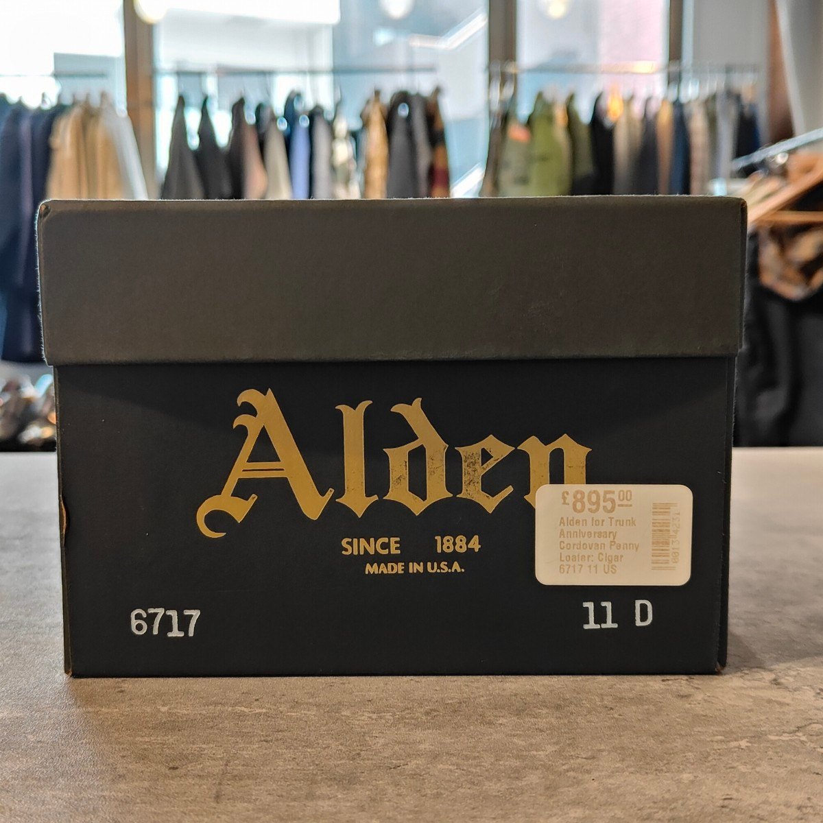 希少 未使用【ALDEN】オールデン TRUNK別注 6717 ペニーローファー コードバン シガー サイズ US11D バンラスト