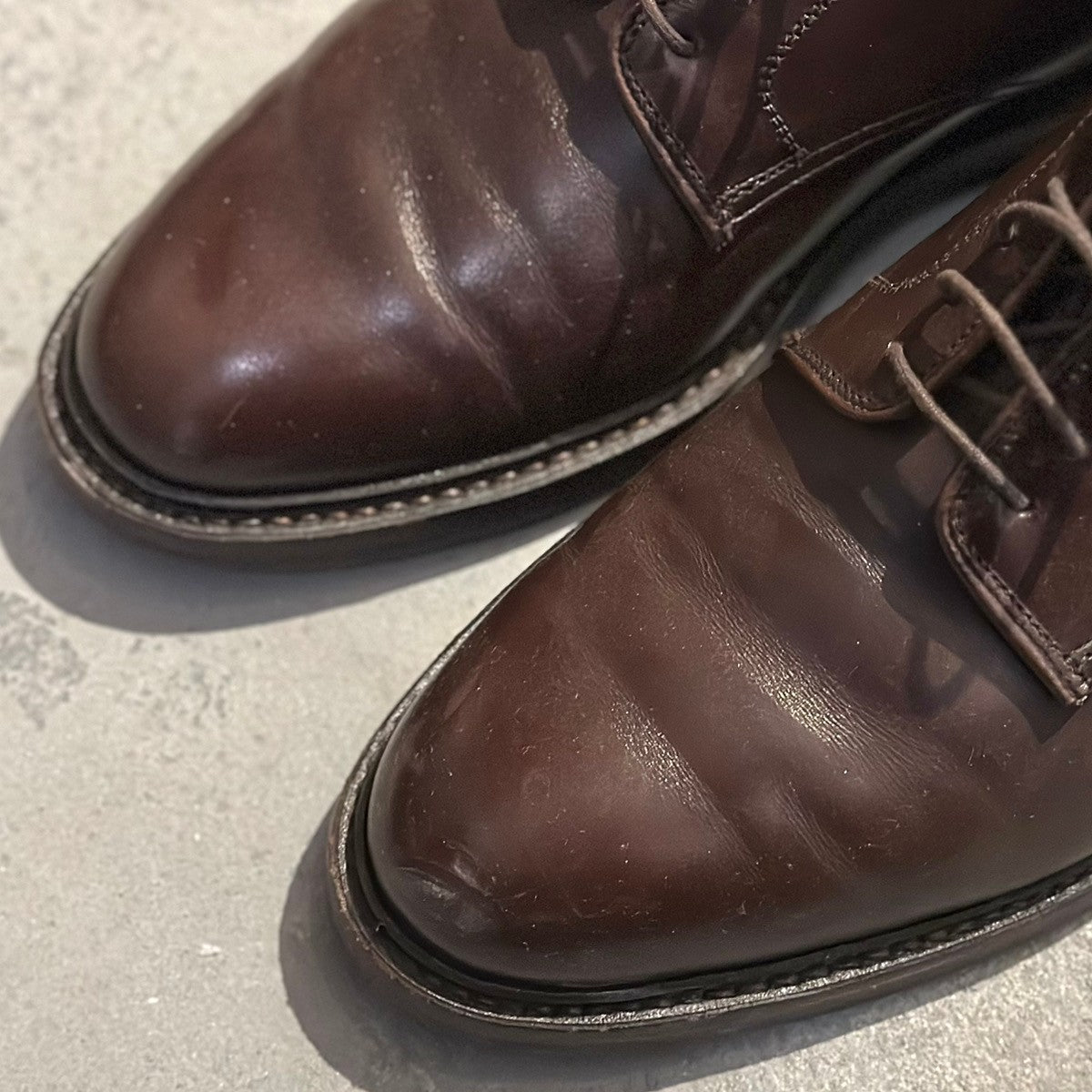 【CROCKETT&JONES】クロケット&ジョーンズ セッジムーア 外羽根 プレーントゥ カーフ ブラウン サイズ7.5E 378ラスト