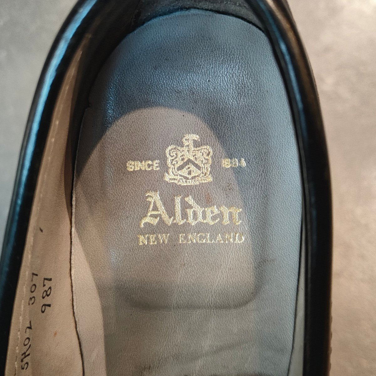 極美品 【ALDEN】オールデン 987 ペニーローファー コードバン ブラック サイズ US6.5E バンラスト