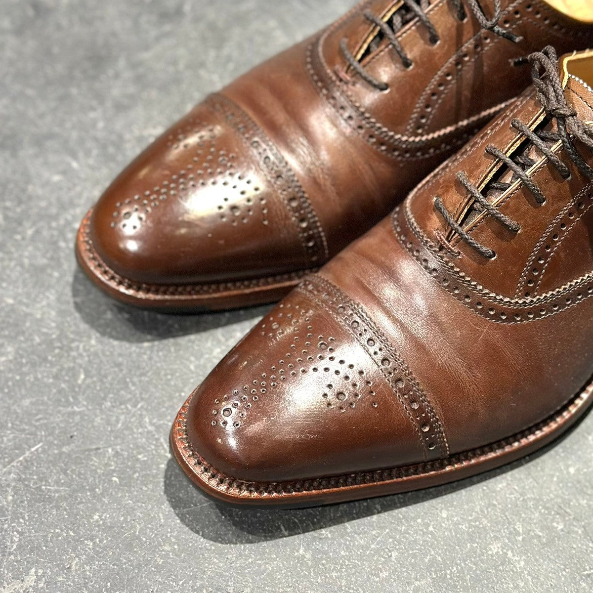 使用数回【SCOTCH GRAIN】スコッチグレイン 920 オデッサ カーフ ブラウン サイズ23.5cm