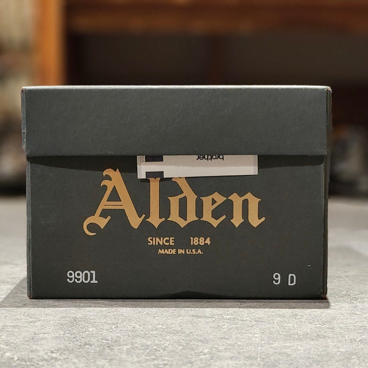 使用数回【ALDEN】オールデン 9901 プレーントゥ コードバン ブラック サイズ US9D バリーラスト 参考定価¥220,000-